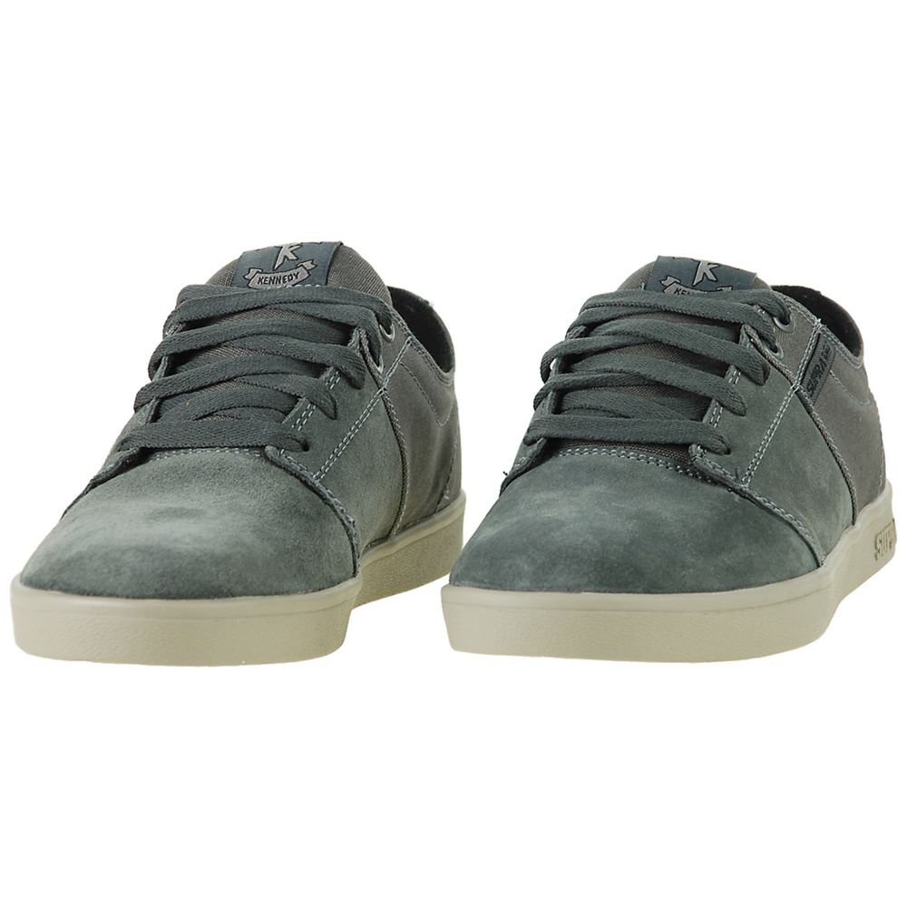 Baskets Basses Supra TK Low Grise Grey Suede/Canvas Homme | QXS-12362119